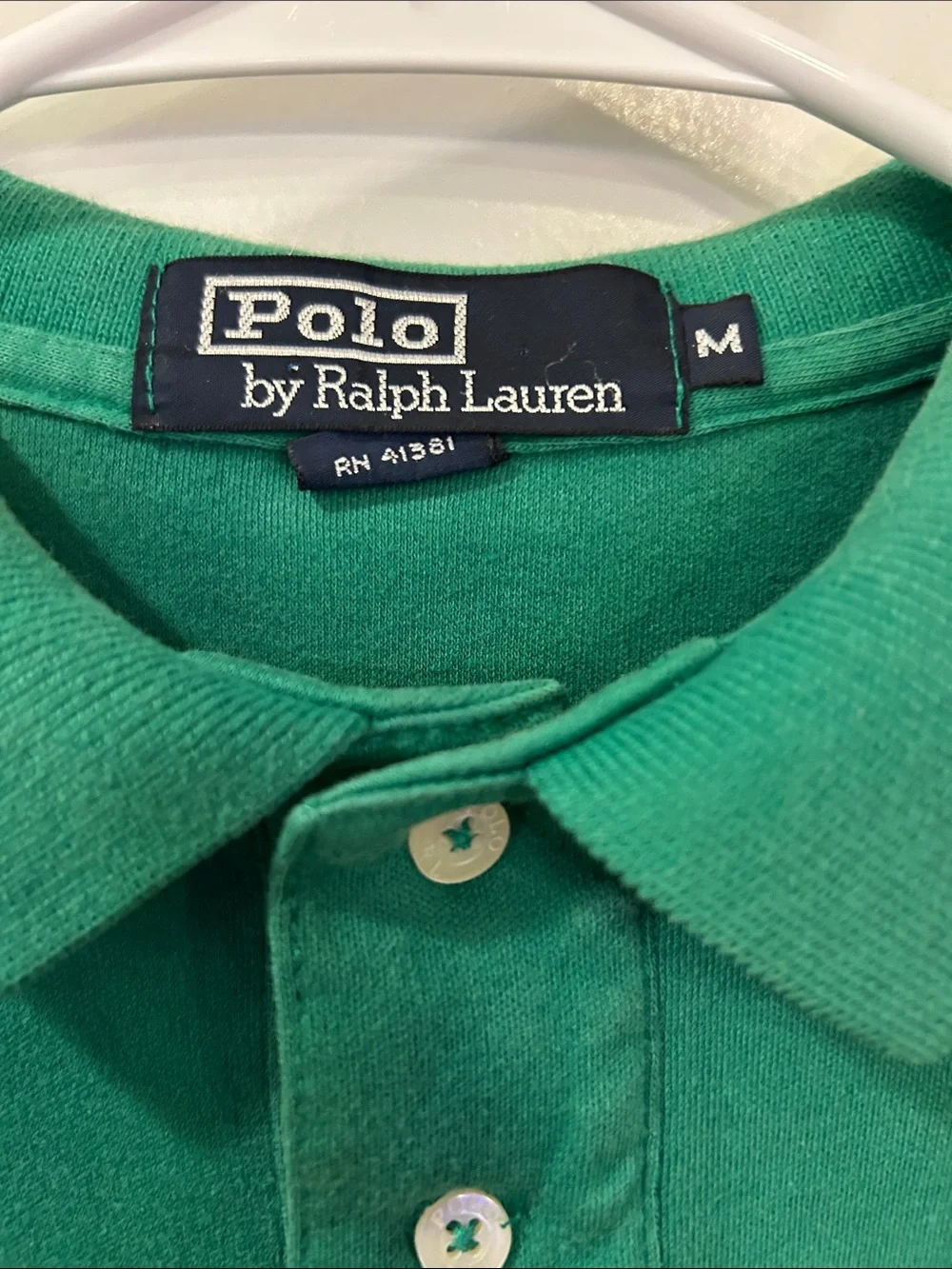 Polo by Ralph Lauren Green Short Sleeve Polo with Yellow Embroidered Logo